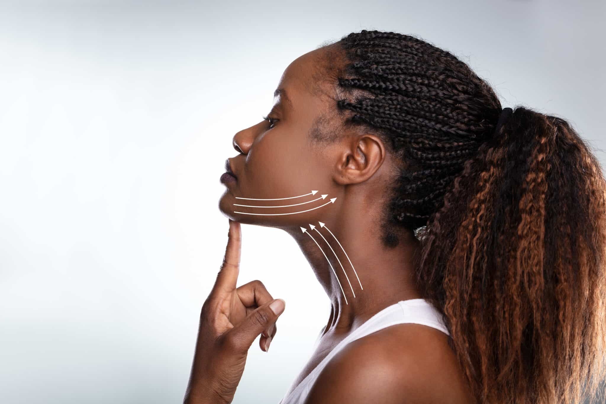 Woman With Arrows On Her Face