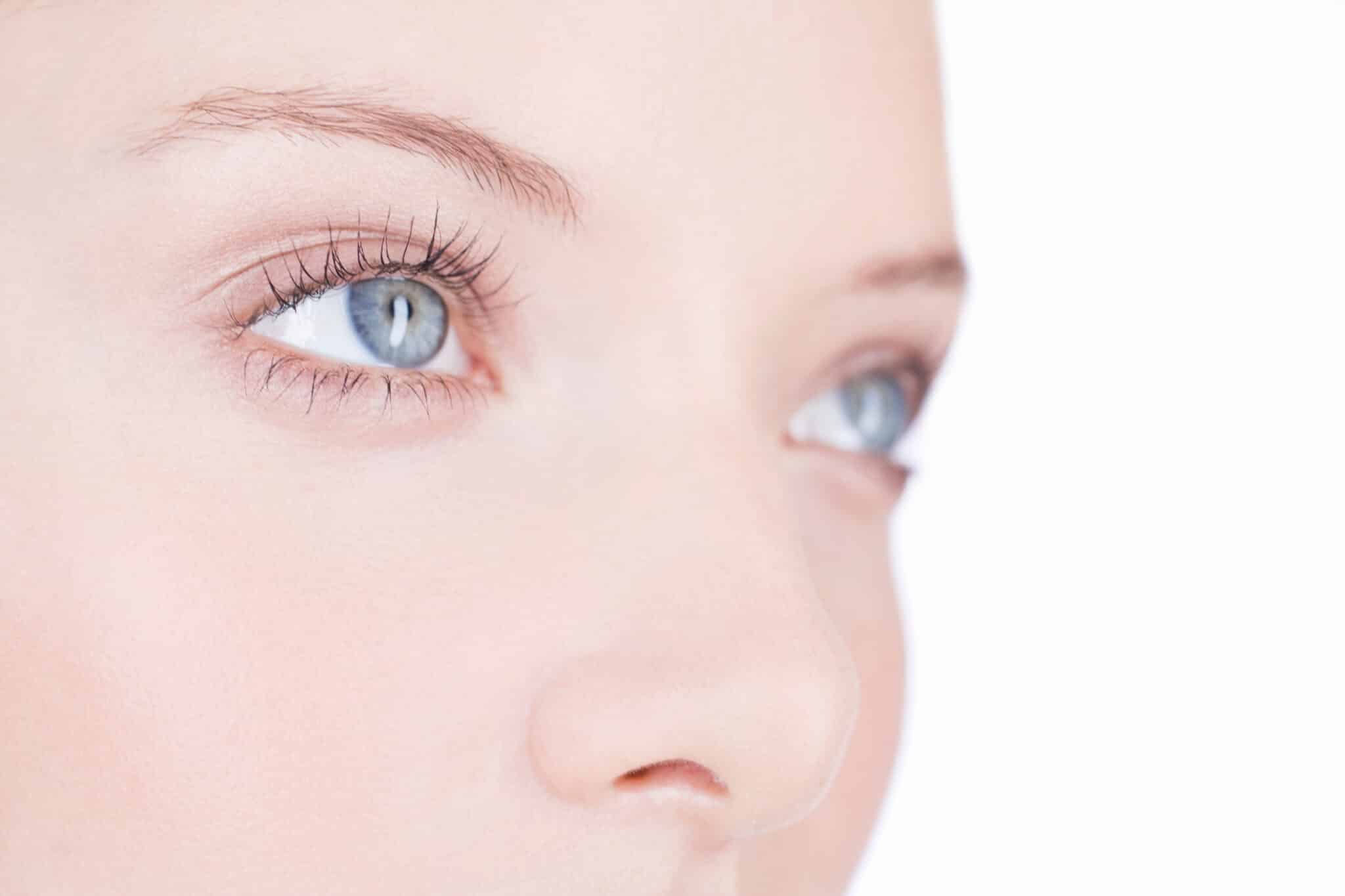 A,Young,Woman's,Eyes,And,Nose,,Close up